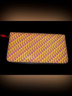Christian Louboutin Panettone Long Wallet Pink Yellow